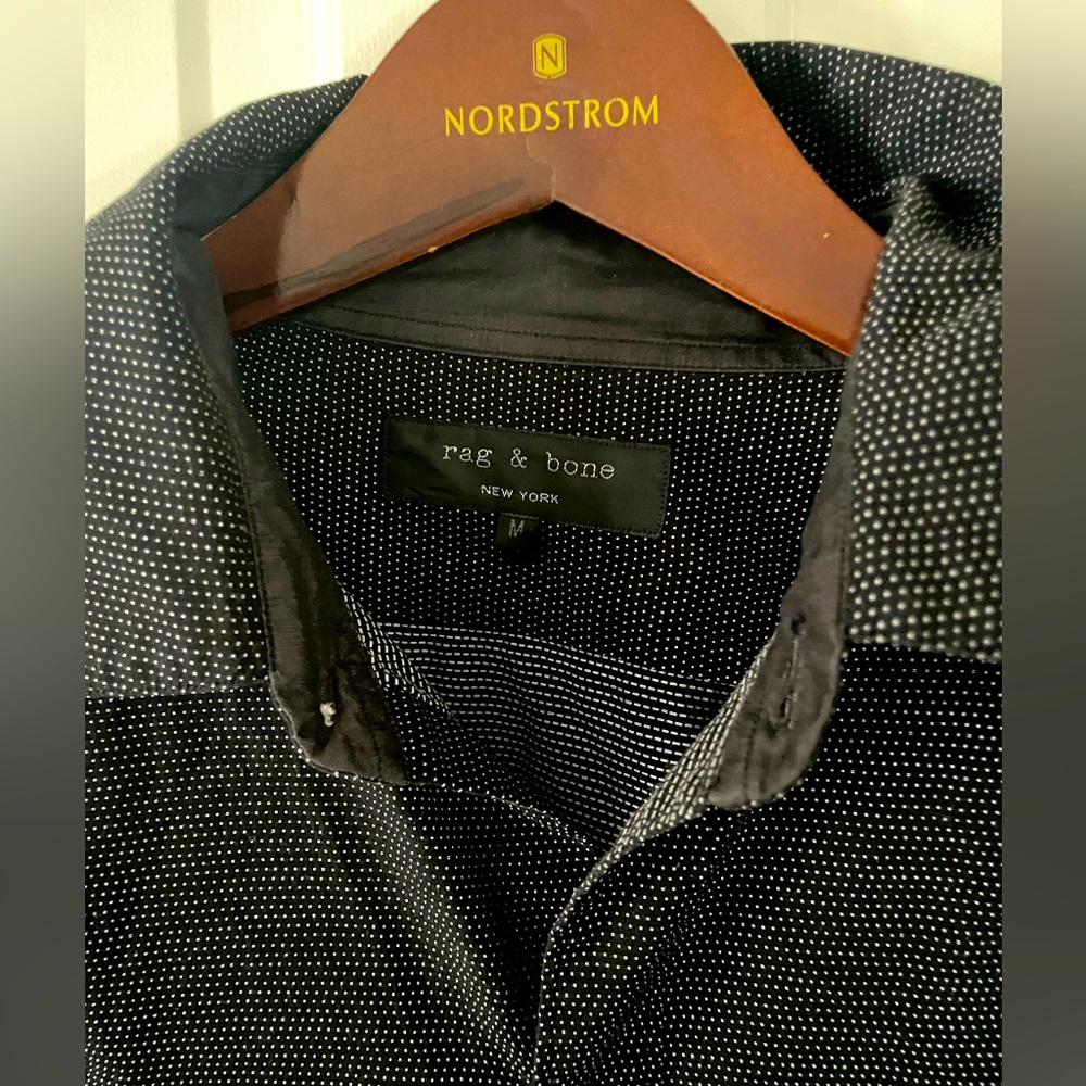 Men’s rag and bone long sleeve shirt size M great condition